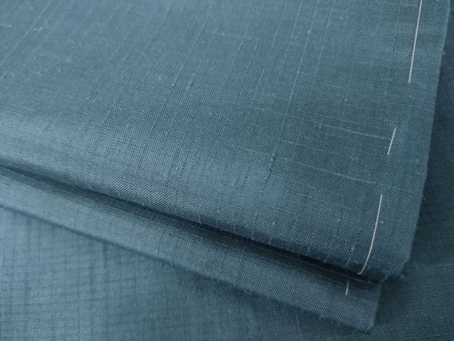 平和屋着物●男性　紬　色無地　鉄御納戸色　正絹　逸品　AABF9022ck 27,885円