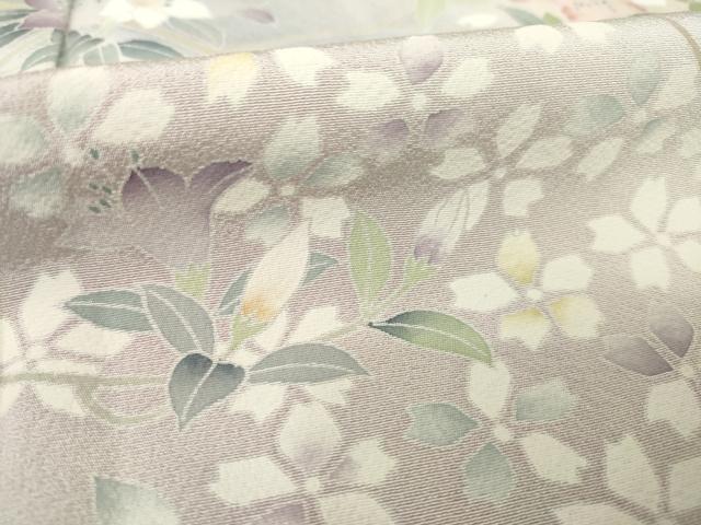 平和屋着物●訪問着　友禅　作家物　枝花文　暈し染め　正絹　逸品　AABF9029ck_5