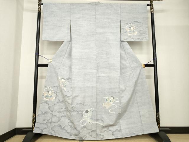 平和屋着物＊夏物　小紋　紗　霞文　DABA4450az 平和屋着物＊夏物 小紋 紗 霞文 洗える着物 AABG9218jdの通販はau PAY