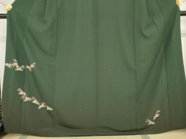 平和屋着物●訪問着　飛び兎　暈し染め　洗える着物　AABF9094cs_2