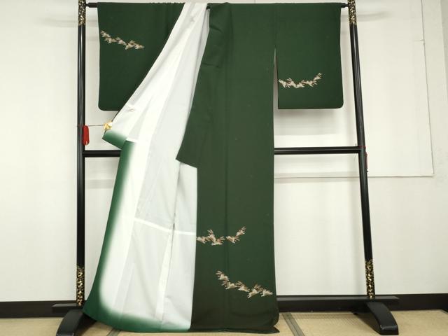 平和屋着物●訪問着　飛び兎　暈し染め　洗える着物　AABF9094cs_1