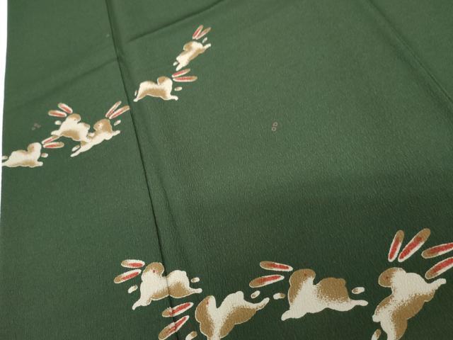 平和屋着物●訪問着　飛び兎　暈し染め　洗える着物　AABF9094cs_3