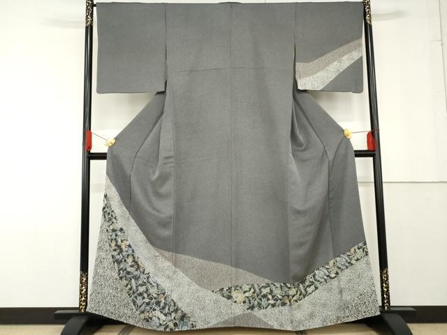 平和屋着物●訪問着　更紗花文　正絹　逸品　AABF9119cs