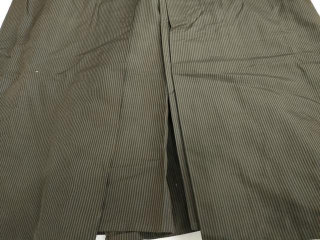 平和屋着物●男性　馬乗り袴　縞　正絹　逸品　AABF9154cs_4
