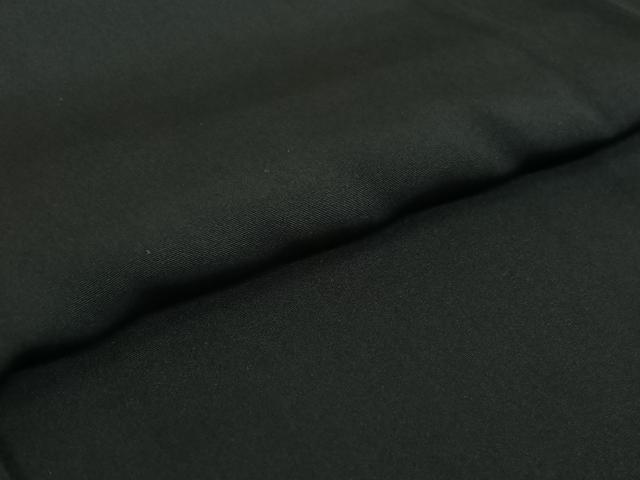 平和屋着物▽男性　黒紋付　単衣　羽織セット　暗黒色　正絹　逸品　AABF9170jh_3