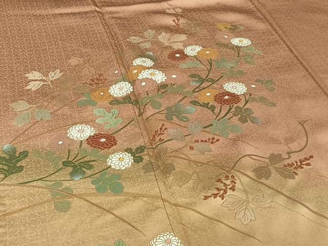 平和屋着物□訪問着 草花文 暈し染め 金彩 正絹 逸品 DAAH7892sf 平和