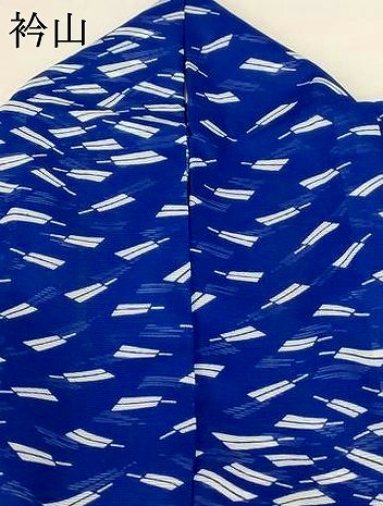 平和屋着物＊夏物　小紋　絽　扇づくし　洗える着物　AABF9412jd_7