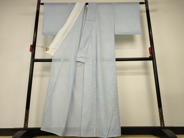 平和屋着物＊夏物　小紋　絽　雪芝文　洗える着物　AABF9424jd_2