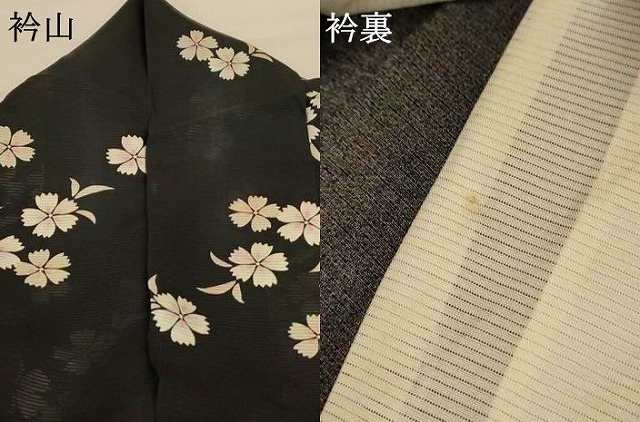 平和屋着物＊夏物　小紋　絽　舞花文　正絹　逸品　AABF9428jd_7