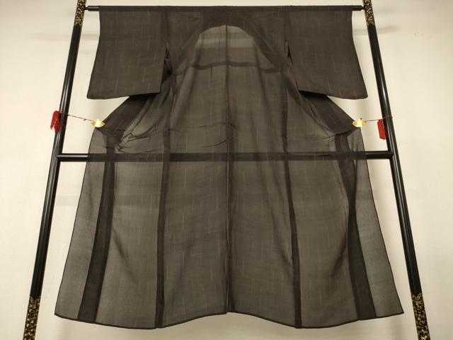 平和屋着物＊夏物 小紋 紗 変わり格子 正絹 逸品 AABF9445jdの通販はau