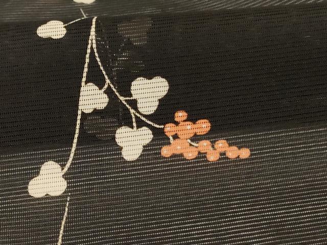 平和屋着物＊夏物　小紋　絽　枝花文　洗える着物　AABF9460jd_5