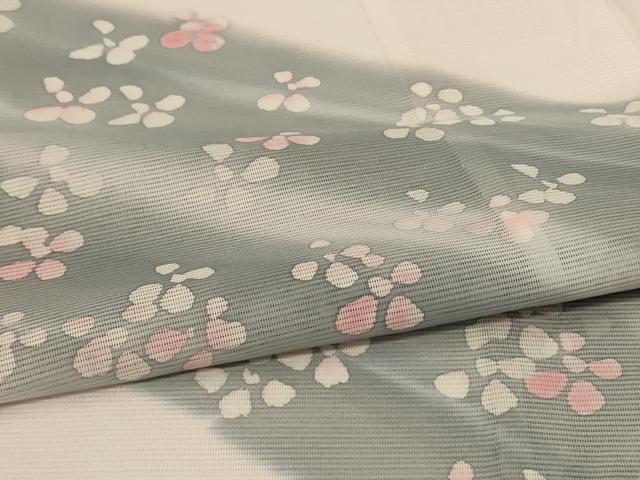 平和屋着物＊夏物　訪問着　絽　舞花文　洗える着物　AABF9463jd_4
