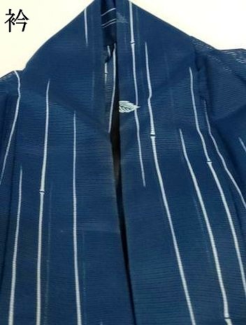 平和屋着物＊夏物　小紋　絽　舞葉文　洗える着物　AABF9469jd_6