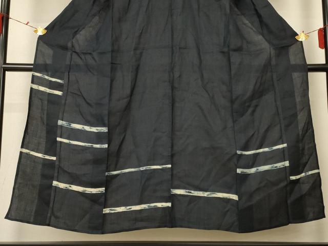 平和屋着物＊夏物　訪問着　紗　横段文　正絹　逸品　未使用　AABF9480jd_2