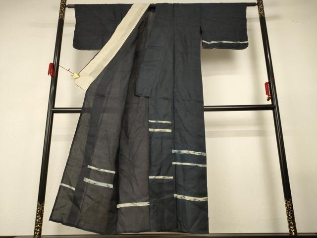 平和屋着物＊夏物　訪問着　紗　横段文　正絹　逸品　未使用　AABF9480jd_1