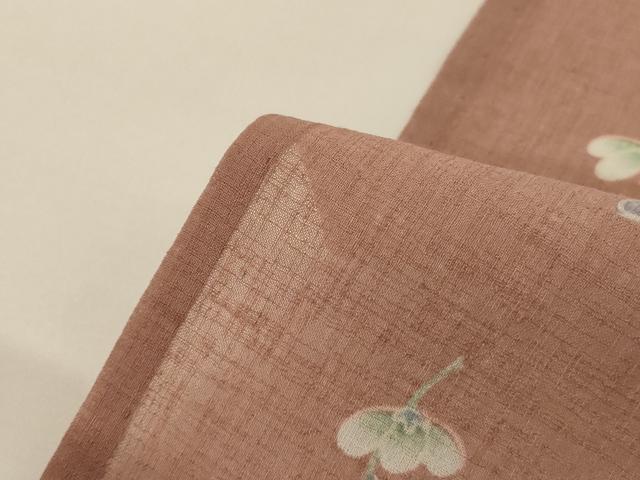 平和屋着物＊夏物　小紋　紗　舞花文　洗える着物　AABF9508jd_7