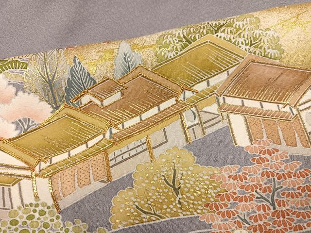 平和屋着物●豪華色留袖　友禅　駒刺繍　誰が袖風景花文　暈し染め　金彩　鈴乃屋扱い　正絹　逸品　未使用　AABG5428cs 2026年最新】Yahoo!オークション -色留袖 未使用の中古品・新品・未