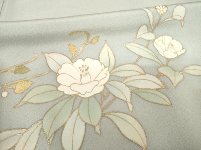 平和屋着物●訪問着　草花文　暈し染め　金彩　正絹　逸品　AABF0401fy 平和屋着物○訪問着 草花文 暈し染め 金彩 正絹 逸品 AABF0401fy