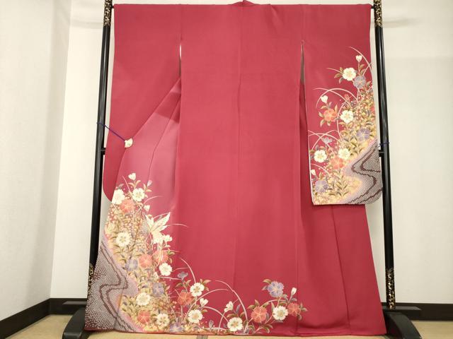平和屋着物●豪華振袖　菱花唐草地紋　老竹色　正絹　逸品　CABB6232ut 楽天市場】平和屋着物○豪華振袖 菱花唐草地紋 老竹色 正絹 逸品