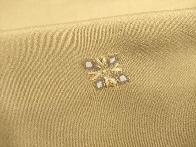 平和屋着物●上質な小紋　総刺繍　唐花舞　特殊堅牢染　手縫工芸　金糸　正絹　逸品　未使用　AABF9649ck_5