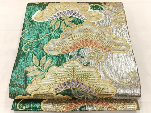 平和屋着物▽訪問着 単衣 花車文 金彩 正絹 逸品 AABF4433jh