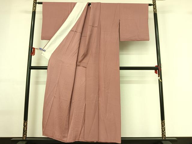 平和屋着物▽豪華色留袖　単衣　立波花地紋　鴇浅葱色　正絹　逸品　AABG0221jh_1