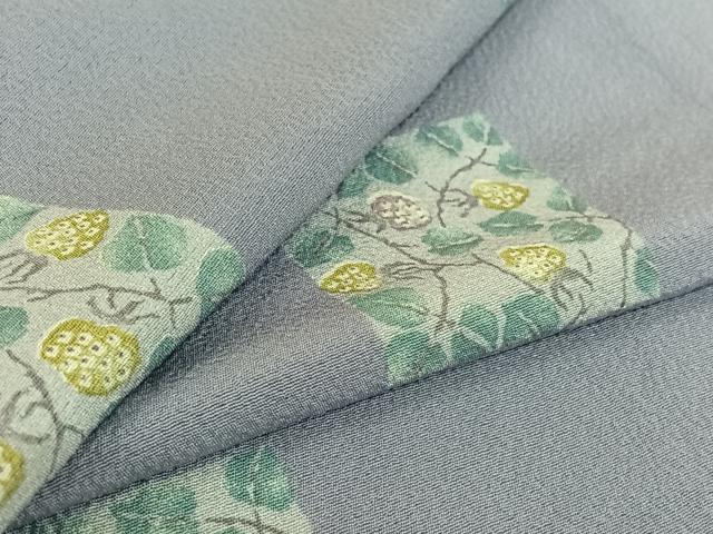 平和屋着物▽上質な紬　単衣　舞蝶文　正絹　逸品　未使用　AAAZ9416fy 平和屋着物▽上質な紬 単衣 舞蝶文 正絹 逸品 未使用 AAAZ9416fyの通販