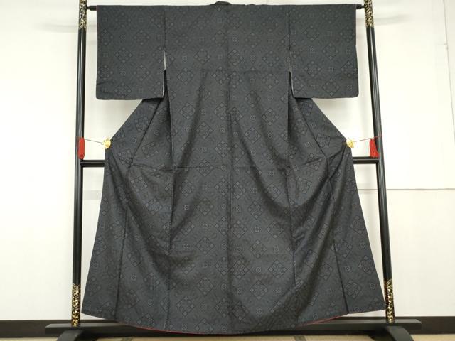 平和屋着物●本場大島紬　龍郷絣　正絹　逸品　AABG0325cs_1