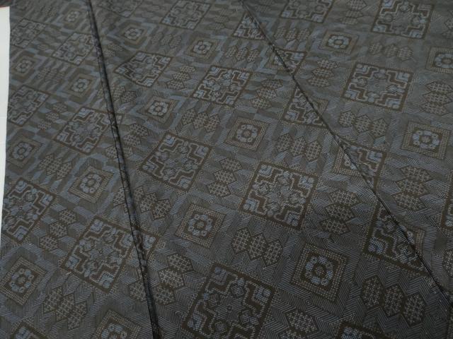 平和屋着物●本場大島紬　龍郷絣　正絹　逸品　AABG0325cs_3