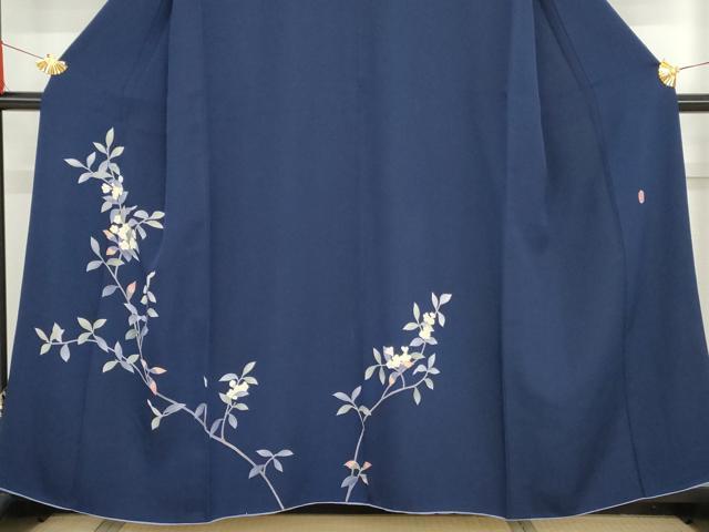 平和屋着物●本加賀友禅作家　南克治　訪問着　枝花文　正絹　逸品　AABG0350cs_2