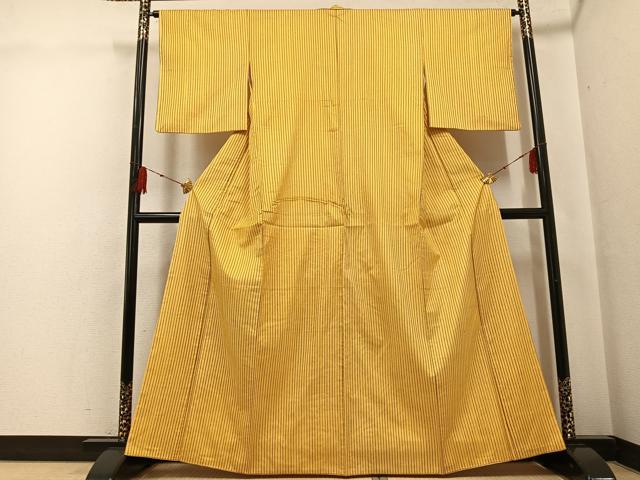 平和屋着物●本場大島紬　染大島　総絞り　間道　正絹　逸品　AABG0405ph_1