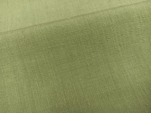 平和屋着物●本場結城紬　重要無形文化財　色無地　柳茶色　正絹　逸品　AABG0429ph_5
