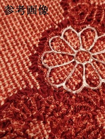 平和屋本店●和装小物　帯締め・帯揚げセット　振袖用　総絞り　花柄　菊　ビーズ　金糸　逸品　未使用　AABG0784ay