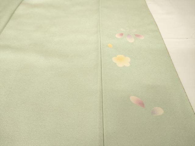 平和屋着物○訪問着 雪輪花文 暈し染め 金銀彩 正絹 逸品 AABG0838ckの