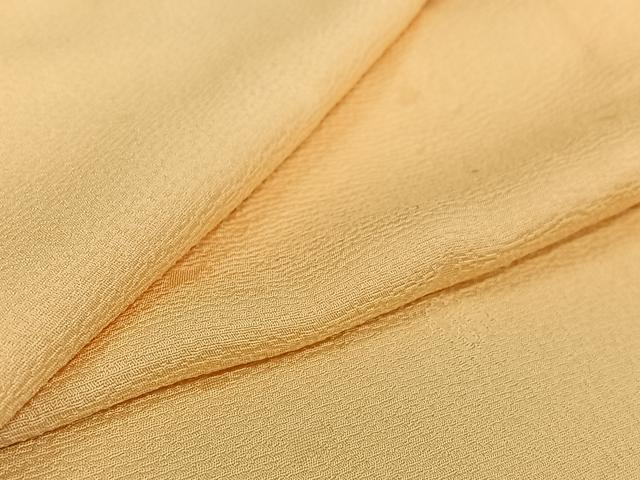 平和屋着物▽上質な色無地　単衣　舞花地紋　肌色　正絹　逸品　AABG0925jh