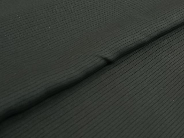 平和屋着物▽男性　羽織　黒紋付　スリーシーズン　春夏秋　塵除け　暗黒色　正絹　逸品　AABG0930jh_3