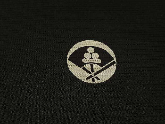 平和屋着物▽男性　羽織　黒紋付　スリーシーズン　春夏秋　塵除け　暗黒色　正絹　逸品　AABG0930jh_6