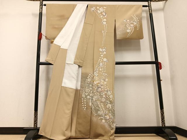 平和屋着物●訪問着　辻が花　暈し染め　金彩　正絹　逸品　AABG1042ph 平和屋着物○訪問着 辻が花 暈し染め 金彩 正絹 逸品 AABG1042phの通販