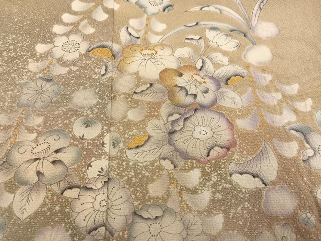 平和屋着物●訪問着　辻が花　暈し染め　金彩　正絹　逸品　AABG1042ph 平和屋着物○訪問着 辻が花 暈し染め 金彩 正絹 逸品 AABG1042phの通販