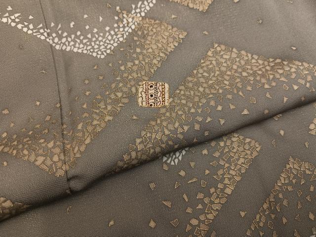 平和屋着物●訪問着　刺繍　色紙散らし　金彩　金通し地　正絹　逸品　未使用　AABG1043ph 平和屋着物○訪問着 刺繍 色紙散らし 金彩 金通し地 正絹 逸品 未使用
