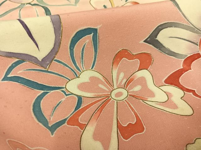 平和屋着物●創業460年・千總　振袖　友禅　駒刺繍　舞花文　暈し染め　正絹　逸品　AABG1055ph_5