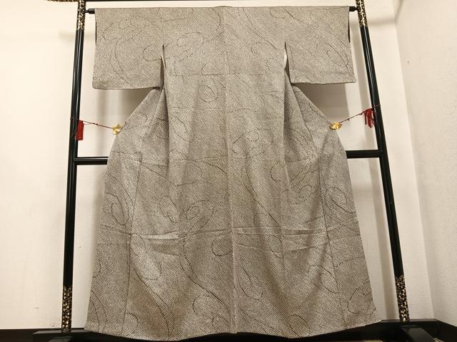 平和屋着物□訪問着 草花文 鬼しぼ縮緬 正絹 逸品 CAAV4005in 【公式通販】