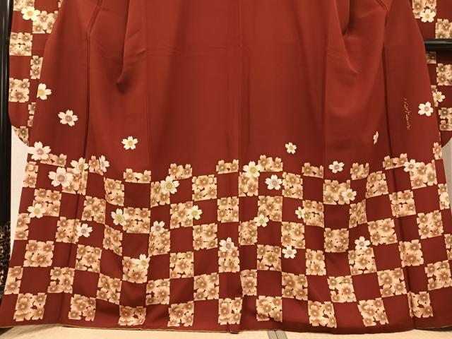 平和屋着物○こむさでもーど・COMME CA DU MODE 六通柄