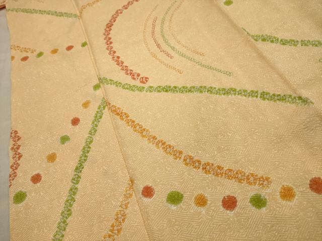 平和屋着物■上質な小紋　総絞り　流水文　正絹　逸品　AABG1181sx