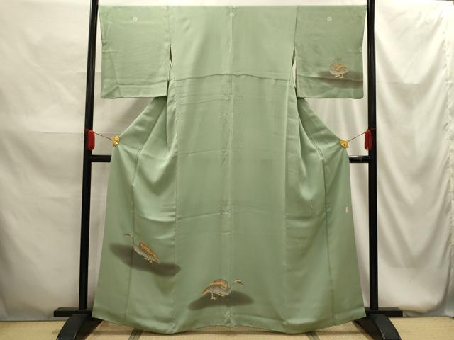 平和屋着物●青山みとも　訪問着　作家物　花鳥文　暈し染め　正絹　逸品　AABG1512sx 30,420円