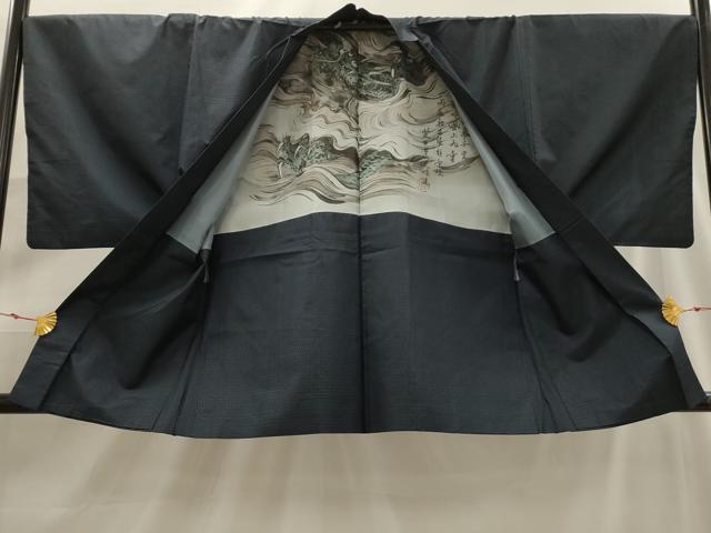 平和屋着物■男性　本場大島紬　アンサンブル　間道　正絹　逸品　AABG1563sx