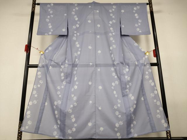 平和屋着物＊夏物　小紋　絽　糸巻文　洗える着物　AABG2002jd_1