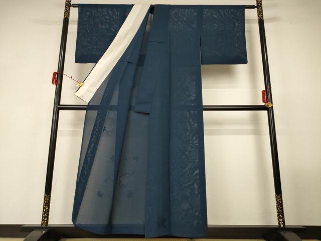 平和屋着物＊夏物　色無地　絽　小槌紋紗　褐返色　正絹　逸品　AABG2025jd_1