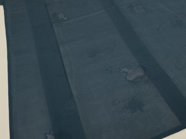 平和屋着物＊夏物　色無地　絽　小槌紋紗　褐返色　正絹　逸品　AABG2025jd_2