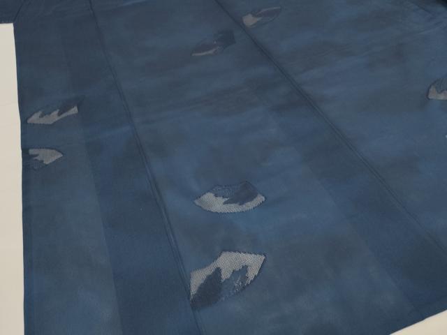 平和屋着物＊夏物　色無地　縦絽　地紙紋紗　褐返色　正絹　逸品　AABG2029jd_3